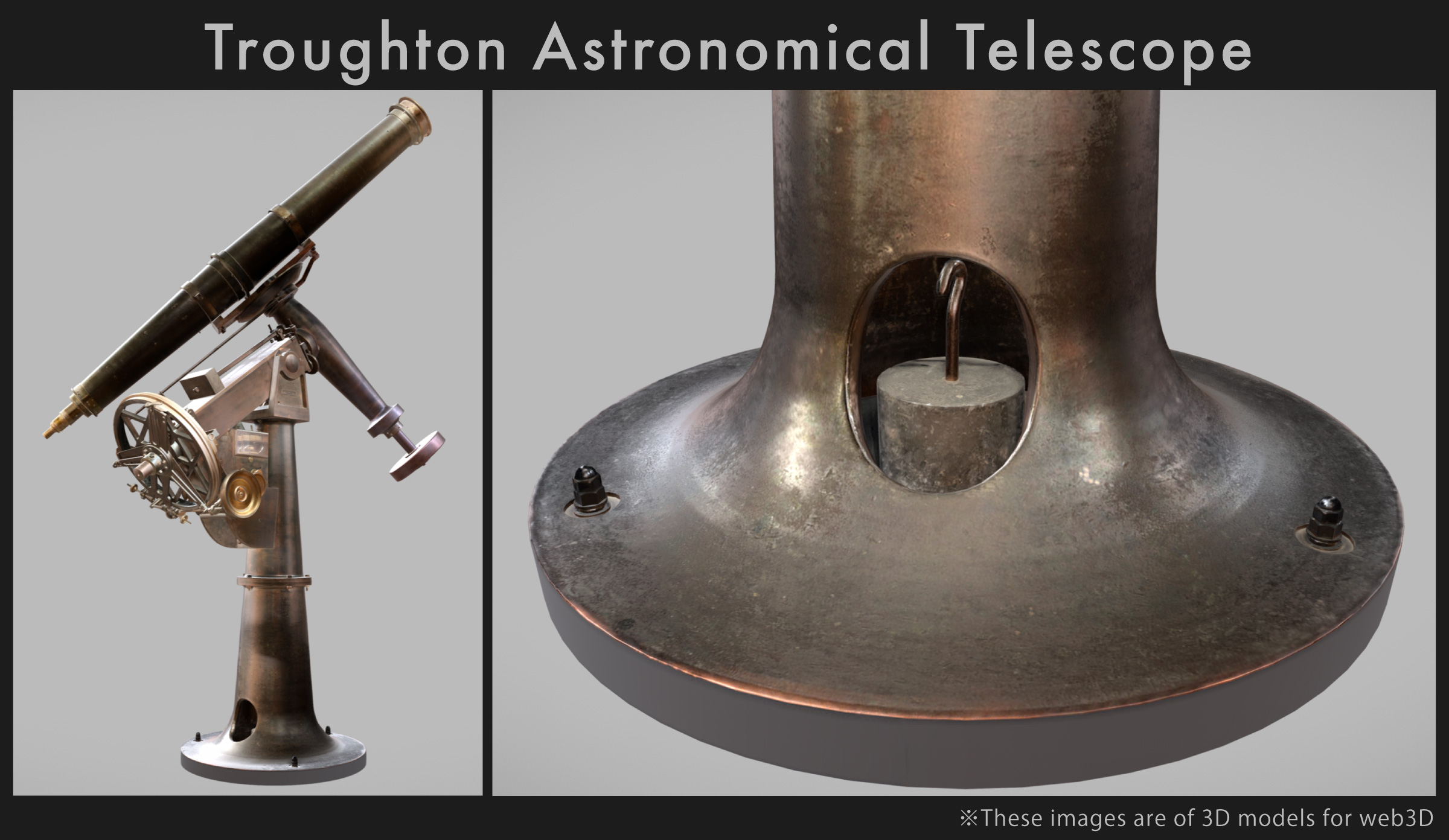 Troughton Astronomical Telescope 3D scanning model