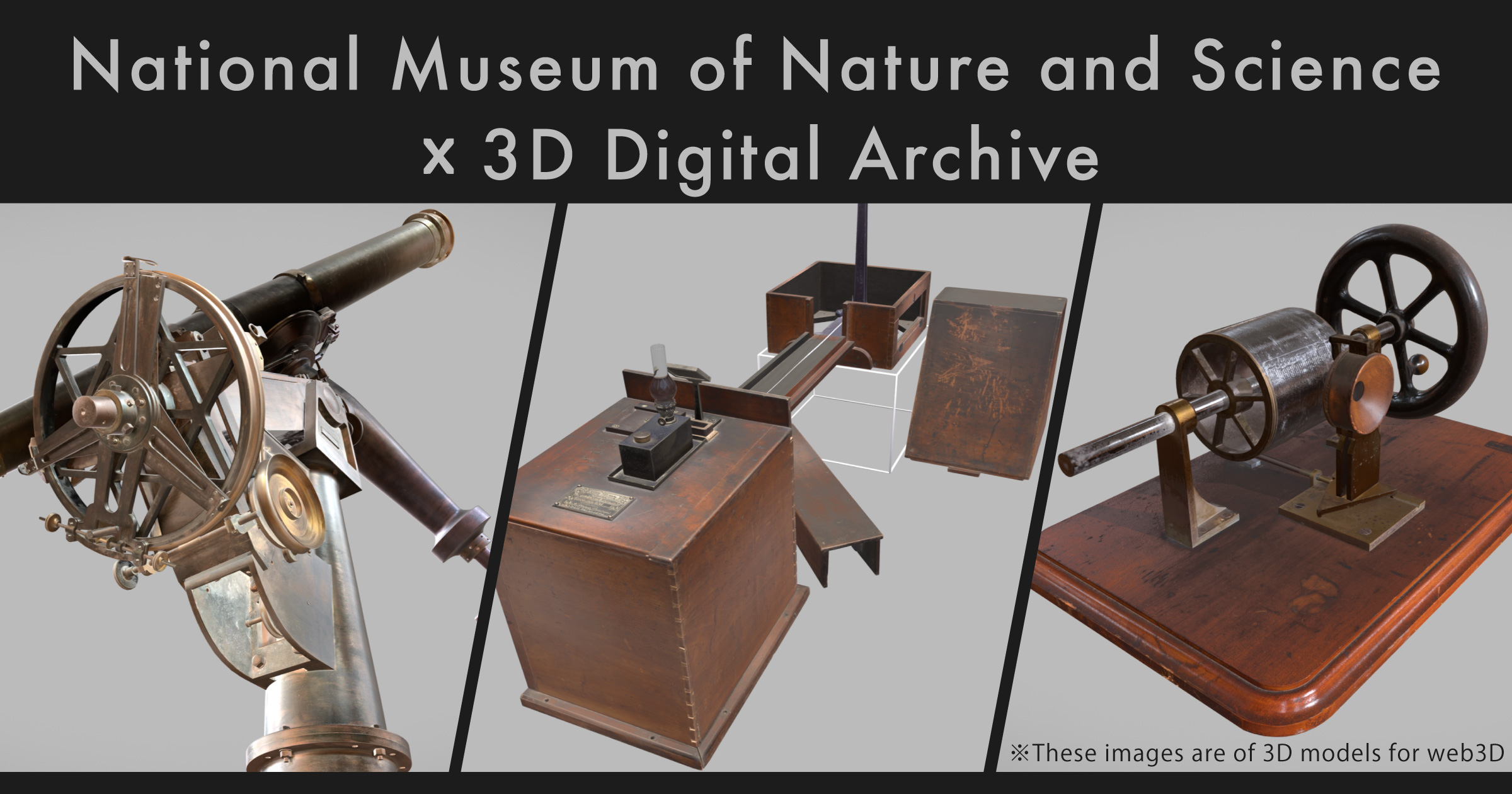 The development of a 3D digital archive by the National Museum of Nature and Science.